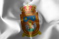 3D illustration flag of Zacatecas is a region of Mexico