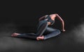 Flexible Woman Dancer is Posing with Clipping Path.