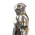 3d illustration of a full suit of armor isolated on white background Royalty Free Stock Photo