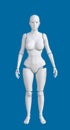 3D Illustration of Futuristic White female Cyborg