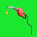 3D illustration of gasoline diesel fuel injector gas isolated on background art design petroleum pump template.Abstract concept Royalty Free Stock Photo