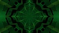 3d illustration of geometric green star shaped patterns