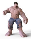 3D Illustration Giant Monster