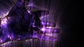 3D-Illustration of a glowing human male hand with a kirlian aura showing symbols