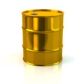 3d illustration of golden barrel