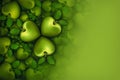 Green Apple Clovers 3D