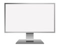 3D illustration Grey LED Computer Mornitor with blank screen Royalty Free Stock Photo