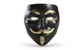 3D illustration of Guy Fawkes vendetta mask isolated on white Royalty Free Stock Photo