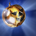 3d illustration Halloween disco ball shine