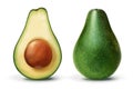 3d illustration healthy avocado