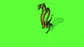 Hydra Mystical Water Snake On Green Screen Background