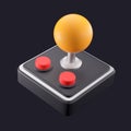 3D illustration icon game button console gaming game asset knob