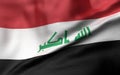 3D Illustration of Iraq Flag Royalty Free Stock Photo