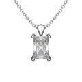 3D illustration isolated white gold or silver diamond necklace o Royalty Free Stock Photo