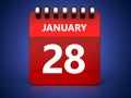 3d 28 january calendar