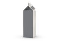 3D illustration of juice box on white background. Royalty Free Stock Photo