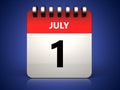 3d 1 july calendar