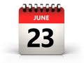 3d 23 june calendar