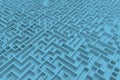 3d illustration labyrinth , complex problem solving concept