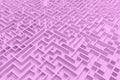 3d illustration labyrinth , complex problem solving concept