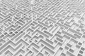 3d illustration labyrinth , complex problem solving concept