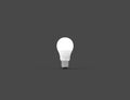 3D illustration of a LED light bulb in studio background Royalty Free Stock Photo