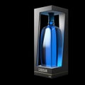 3d Illustration of Liquor Bottle Design and Packaging