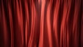 3D illustration luxury red silk velvet curtains decoration design, ideas. Red Stage Curtain for theater or opera scene Royalty Free Stock Photo