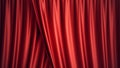 3D illustration luxury red silk velvet curtains decoration design, ideas. Red Stage Curtain for theater or opera scene Royalty Free Stock Photo