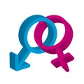 Male and female symbol Royalty Free Stock Photo
