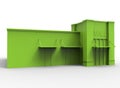 3d illustration of mall.