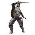 Medieval knight in armor isolated white background 3d illustration Royalty Free Stock Photo