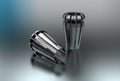 3D illustration of metal collets for instruments Royalty Free Stock Photo
