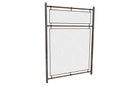 3d illustration of metal fence with rabitz.