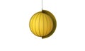 3d illustration of a modern pendant lamp that looks like a sea shell isolated