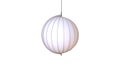 3d illustration of a modern pendant lamp that looks like a sea shell isolated