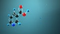 3D illustration Molecule Vitamin B3 Royalty Free Stock Photo