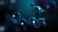 3D illustration molecules. Atoms bacgkround. Medical background. Molecular structure at the atomic level.