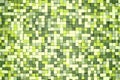 3d illustration: mosaic abstract background, colored blocks white, light and dark green, verdant, leafy, emerald color. Spring, Su