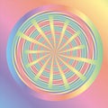 3d illustration multi-colored background in shades of delicate pastel colors, geometric composition formed by concentric circles Royalty Free Stock Photo