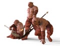 3D Illustration Of A Mutants Monsters Isolated on White Royalty Free Stock Photo