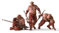 3D Illustration Of A Mutants Monsters Isolated on White Royalty Free Stock Photo