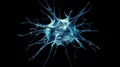 3d illustration of neuron cell. Neuron cell. Neuron cell close-up Royalty Free Stock Photo