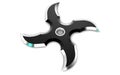 3d illustration of ninja shuriken stars isolated