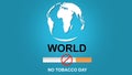 3D illustration of No smoking and World No Tobacco Day. 3D Illustration