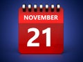 3d 21 november calendar