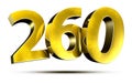 Numbers 260 3d.