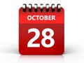 3d 28 october calendar