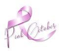 3d illustration october pink breast cancer prevention