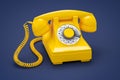 Old orange phone Royalty Free Stock Photo